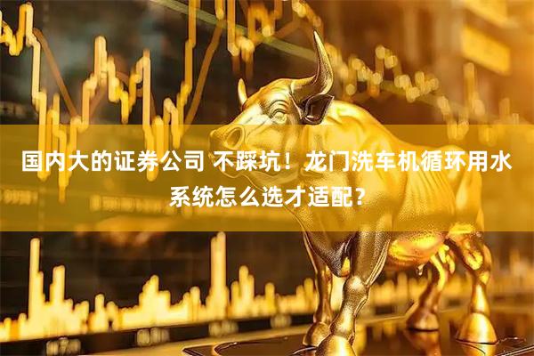 国内大的证券公司 不踩坑！龙门洗车机循环用水系统怎么选才适配？